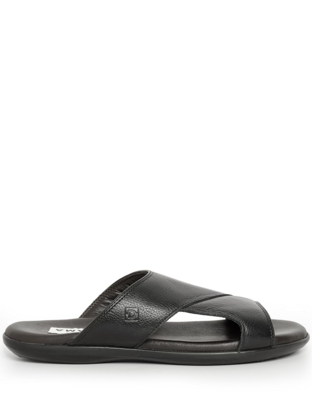 Amir Slama faux-leather slides Black