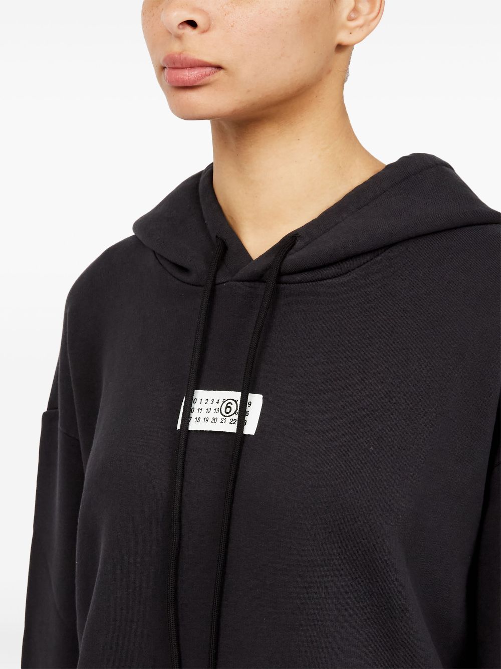 MM6 Maison Margiela numbers-motif hoodie Women