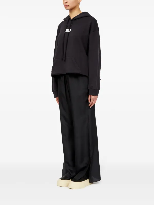 MM6 Maison Margiela ナンバーモチーフ パーカー | ブラック | FARFETCH JP