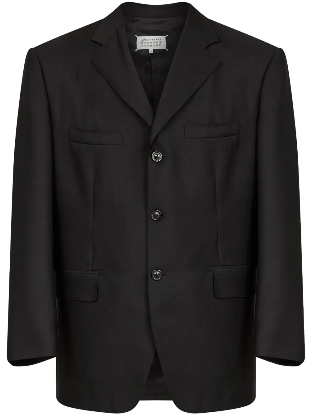 Maison Margiela Four-stitch blazer Zwart