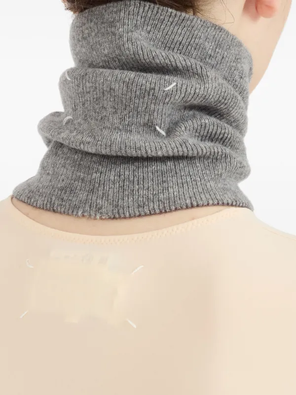 Martin Margiela / マルタンマルジェラ | 2007AW | ウール フリンジ ストール マフラー | グレー | レディース Maison Margiela ウールスカーフ | グレー | FARFETCH JP