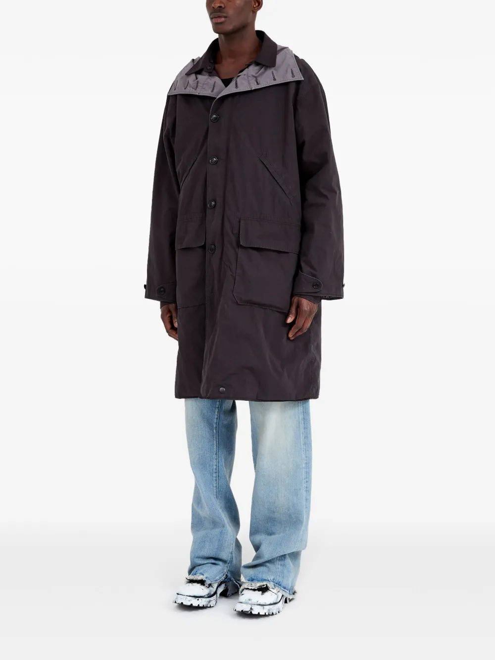 Maison Margiela Jas met capuchon Zwart