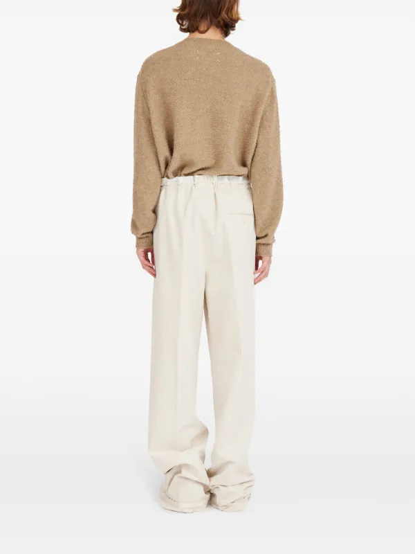 通販生活 ファッション Maison Margiela JP FARFETCH | ホワイト | パンツ コットンリネン パンツ
