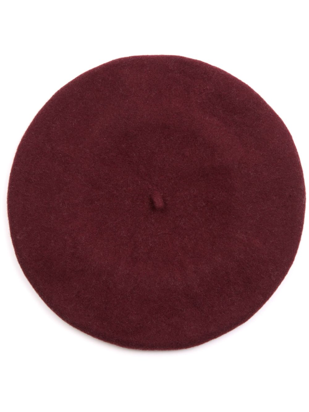 Maison Margiela Baret van scheerwol met four stitch-logo Rood