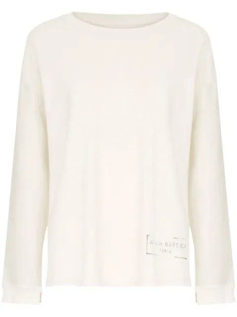 Maison Margiela suéter con cuello redondo