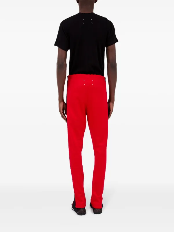 Maison Margiela side-stripe Track Pants | Red | FARFETCH UK