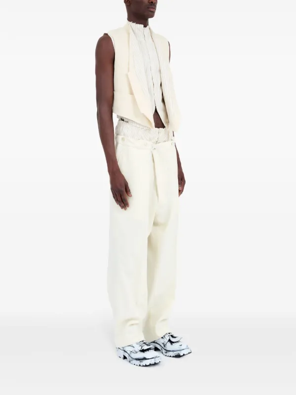 Maison Margiela ストライプパネル ベスト | ニュートラル
