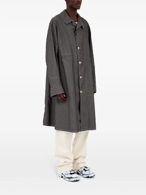 Maison Margiela Four Stitches コート | グレー | FARFETCH JP