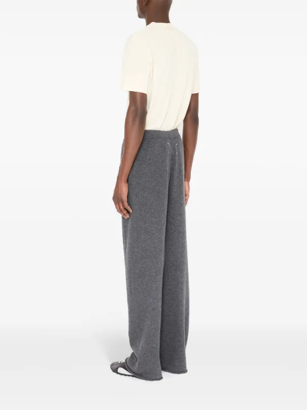 Maison Margiela wool-cashmere Track Pants | Grey | FARFETCH