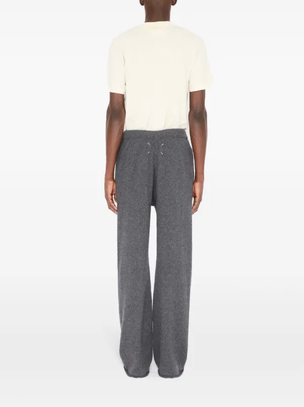 Maison Margiela wool-cashmere Track Pants | Grey | FARFETCH
