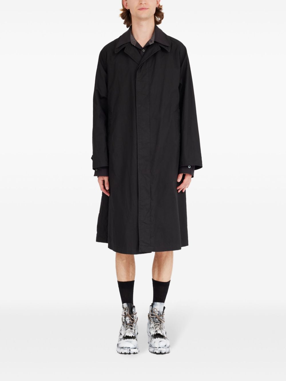 Maison Margiela Gelaagde trenchcoat - 900 BLACK