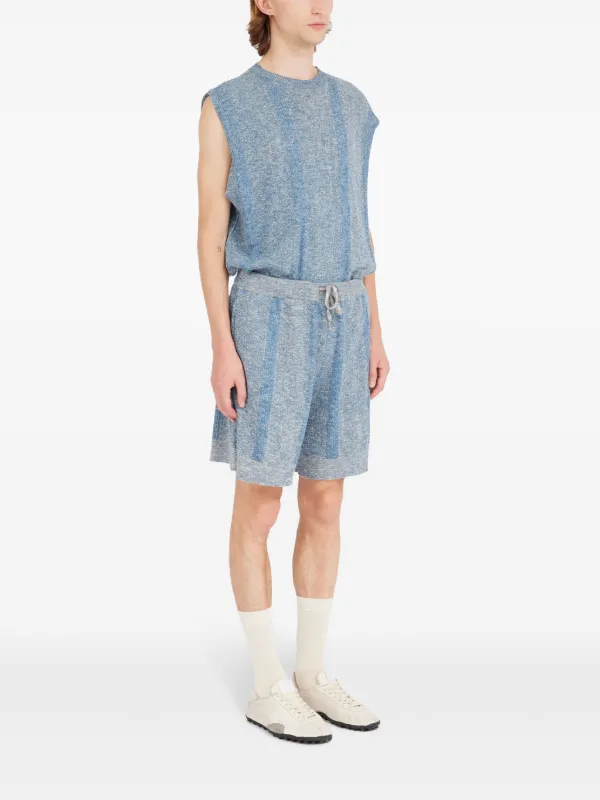 Maison Margiela ストライプ ショートパンツ | ブルー | FARFETCH JP