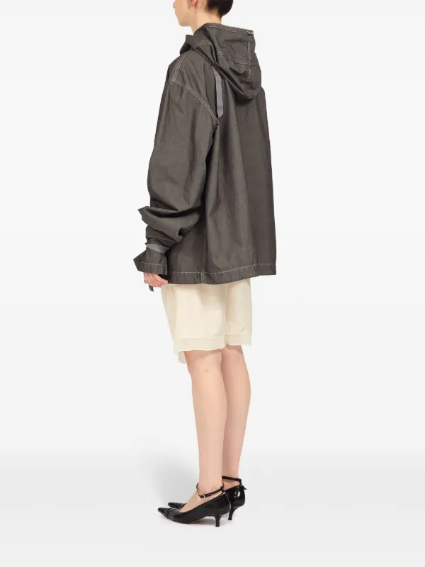 Maison Margiela フーデッド デニムジャケット | グレー | FARFETCH JP