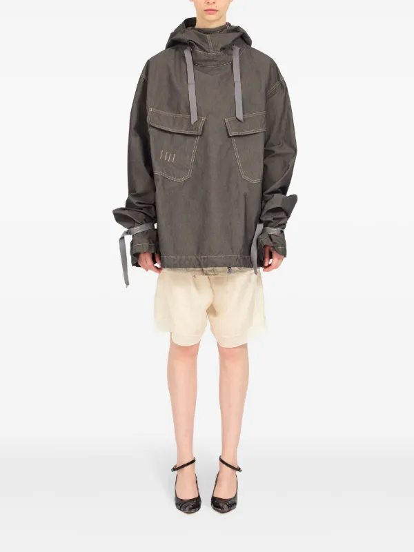 Maison Margiela フーデッド デニムジャケット | グレー | FARFETCH JP