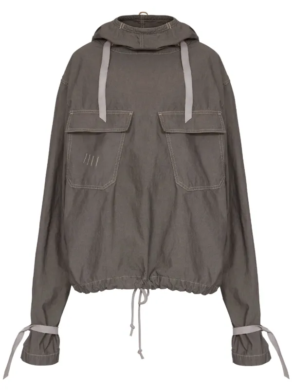 Maison Margiela フーデッド デニムジャケット | グレー | FARFETCH JP