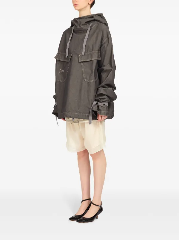 Maison Margiela フーデッド デニムジャケット | グレー | FARFETCH JP