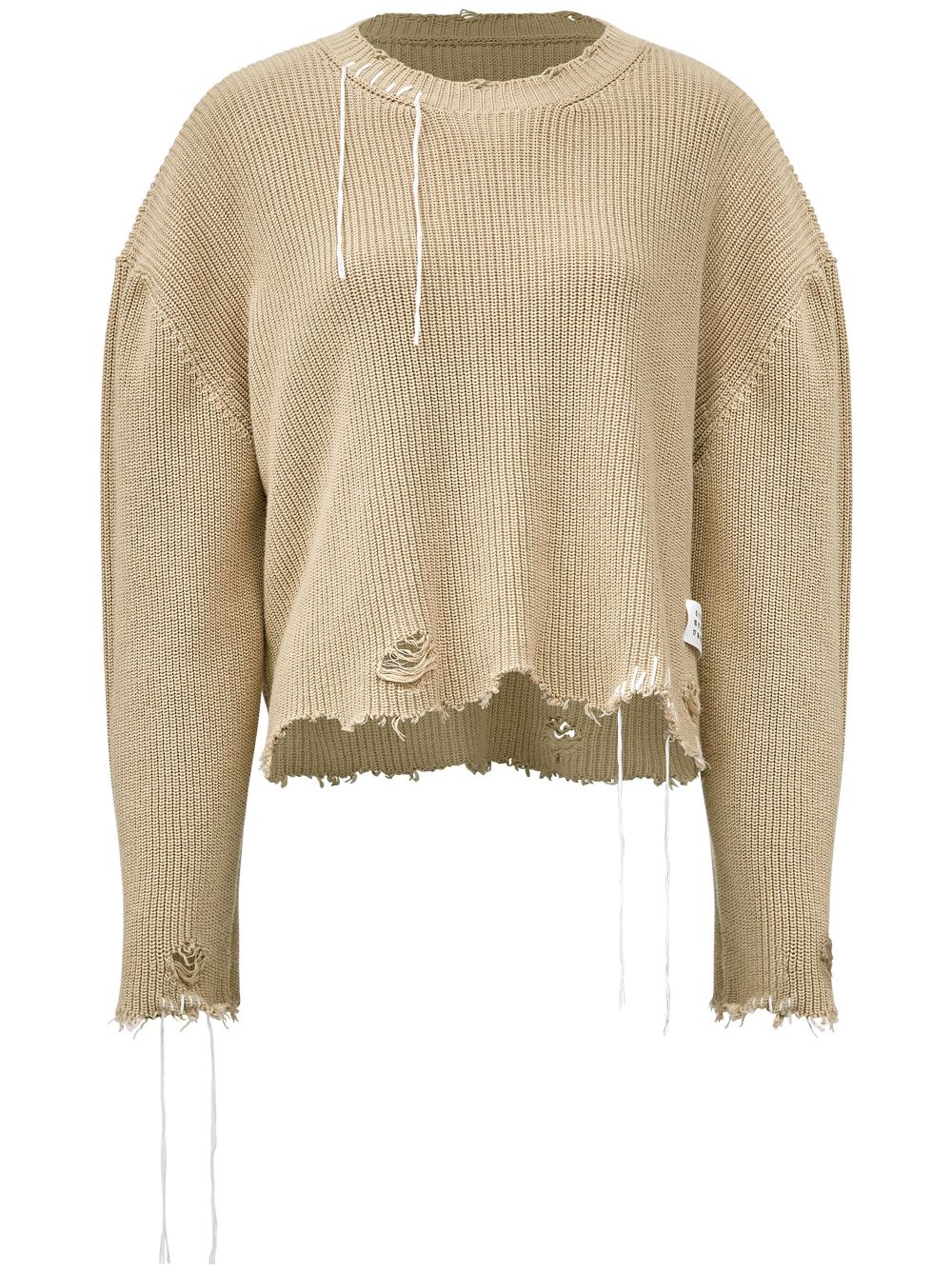 crew-neck cotton jumper