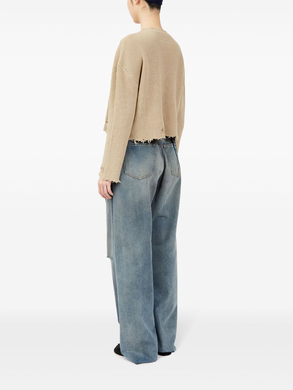 MM6 Maison Margiela crew-neck cotton jumper Women