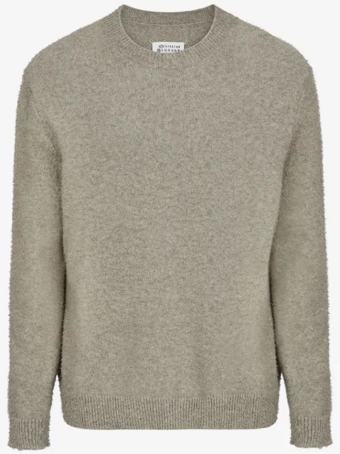 Maison Margiela suéter con cuello redondo