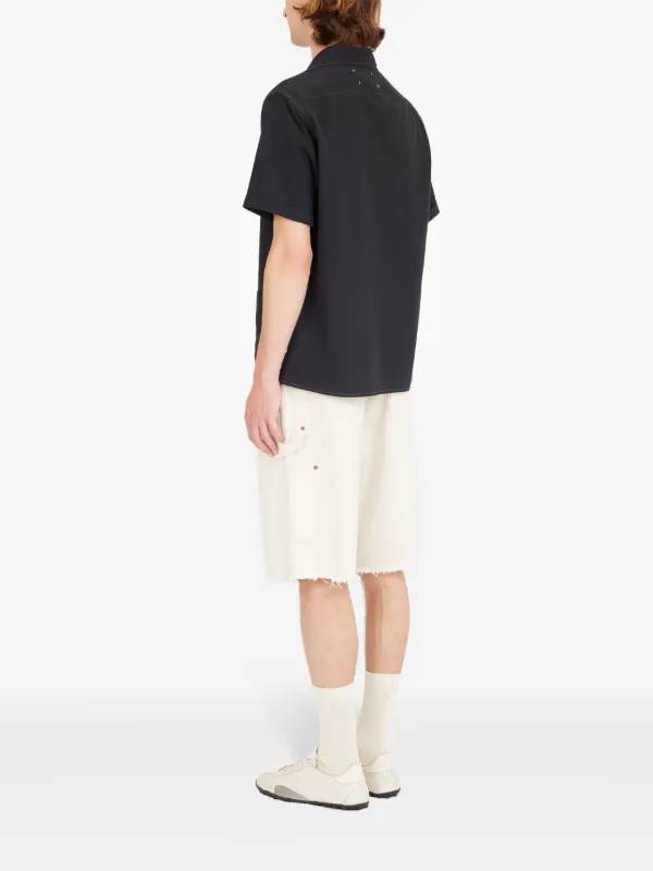 Maison Margiela ショートスリーブスウェットシャツ Maison Margiela ショートスリーブ シャツ | ブラック | FARFETCH JP