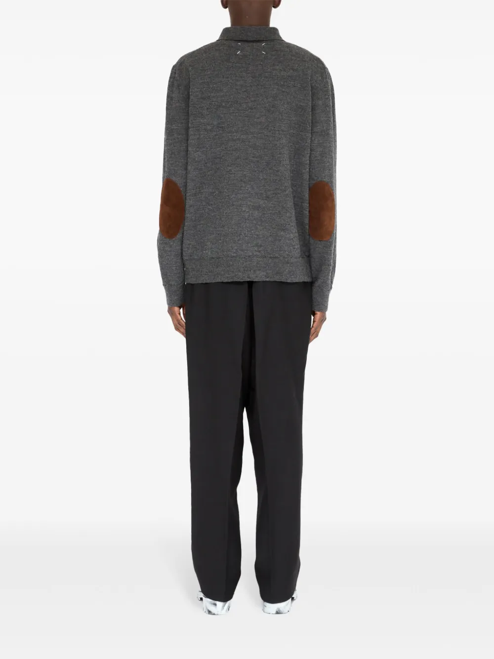 Maison Margiela Wollen poloshirt Grijs