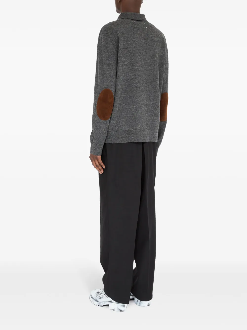 Maison Margiela Wollen poloshirt Grijs