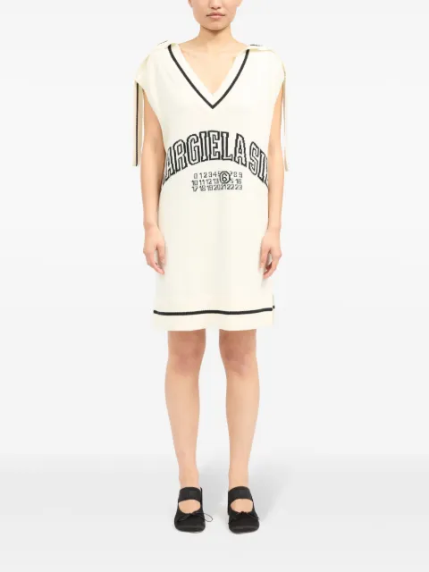 MM6 Maison Margiela logo-jacquard knit dress S52DA0060M13085 - 1