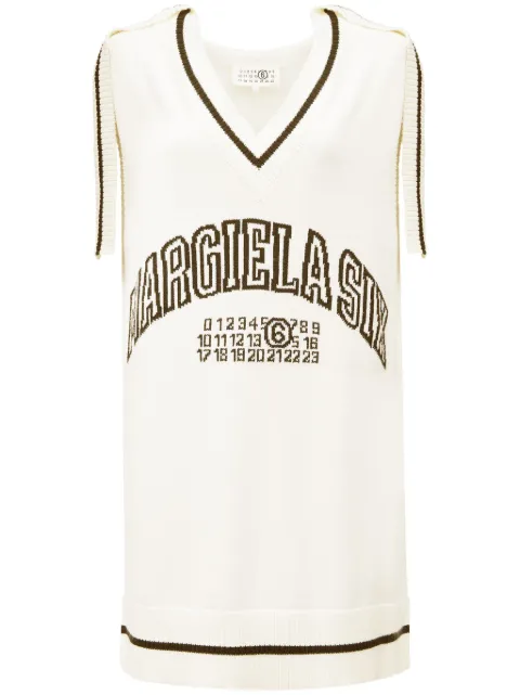 MM6 Maison Margiela logo-jacquard knit dress S52DA0060M13085 - 0