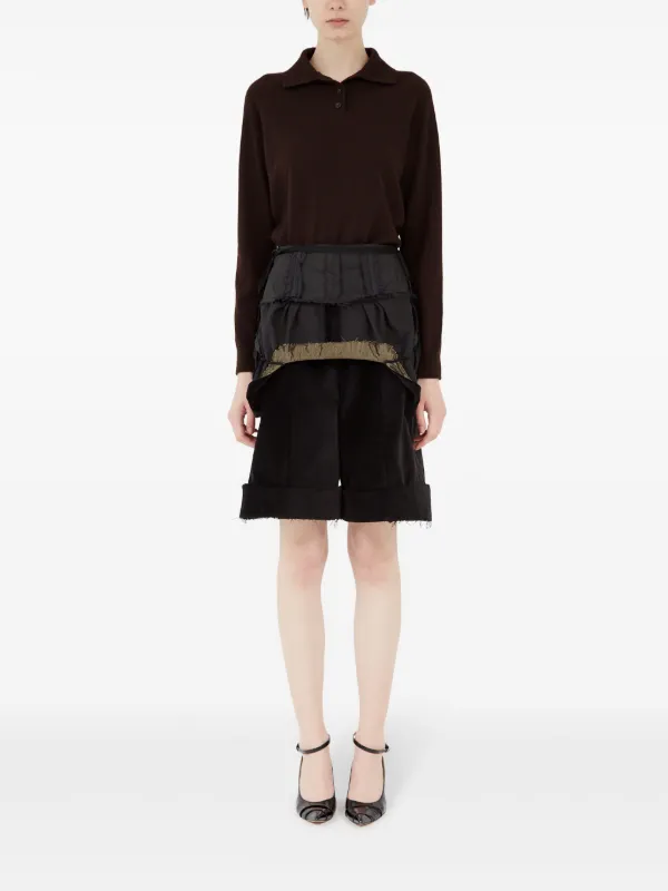 2024新商品 Margiela Maison レイヤード ブラック | ショートパンツ パンツ