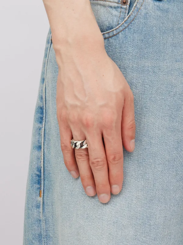 低価格で大人気の MM6 シルバートーン | チェーンリング Margiela Maison アクセサリー