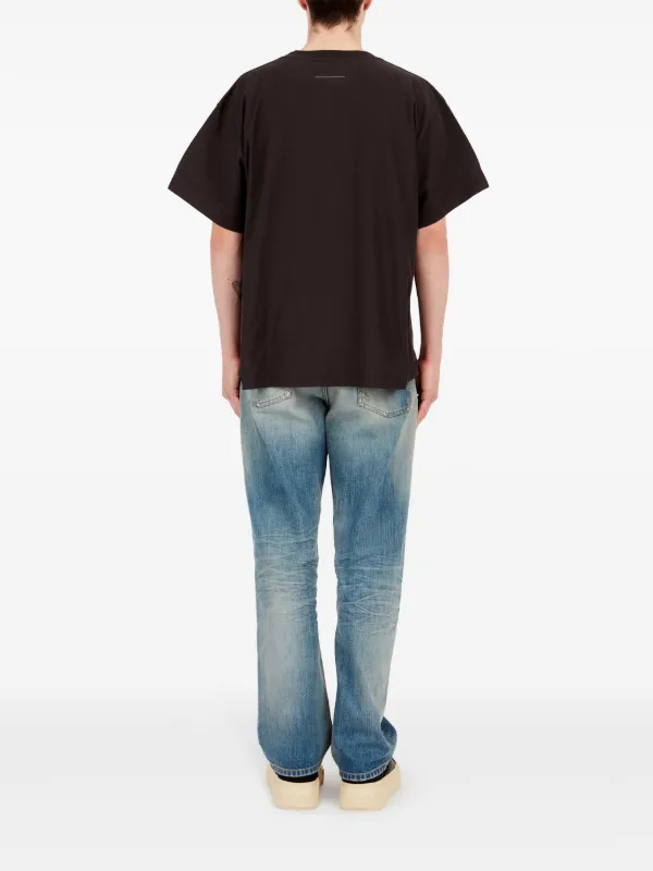 MM6 Maison Margiela ロゴ Tシャツ | ブラック | FARFETCH JP