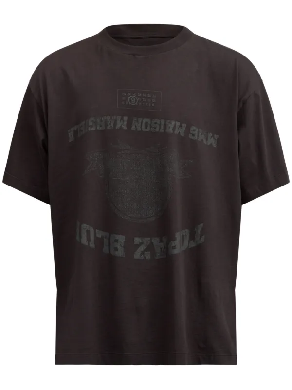 注目の ロゴ Margiela Maison MM6 Tシャツ JP FARFETCH | ブラック | トップス