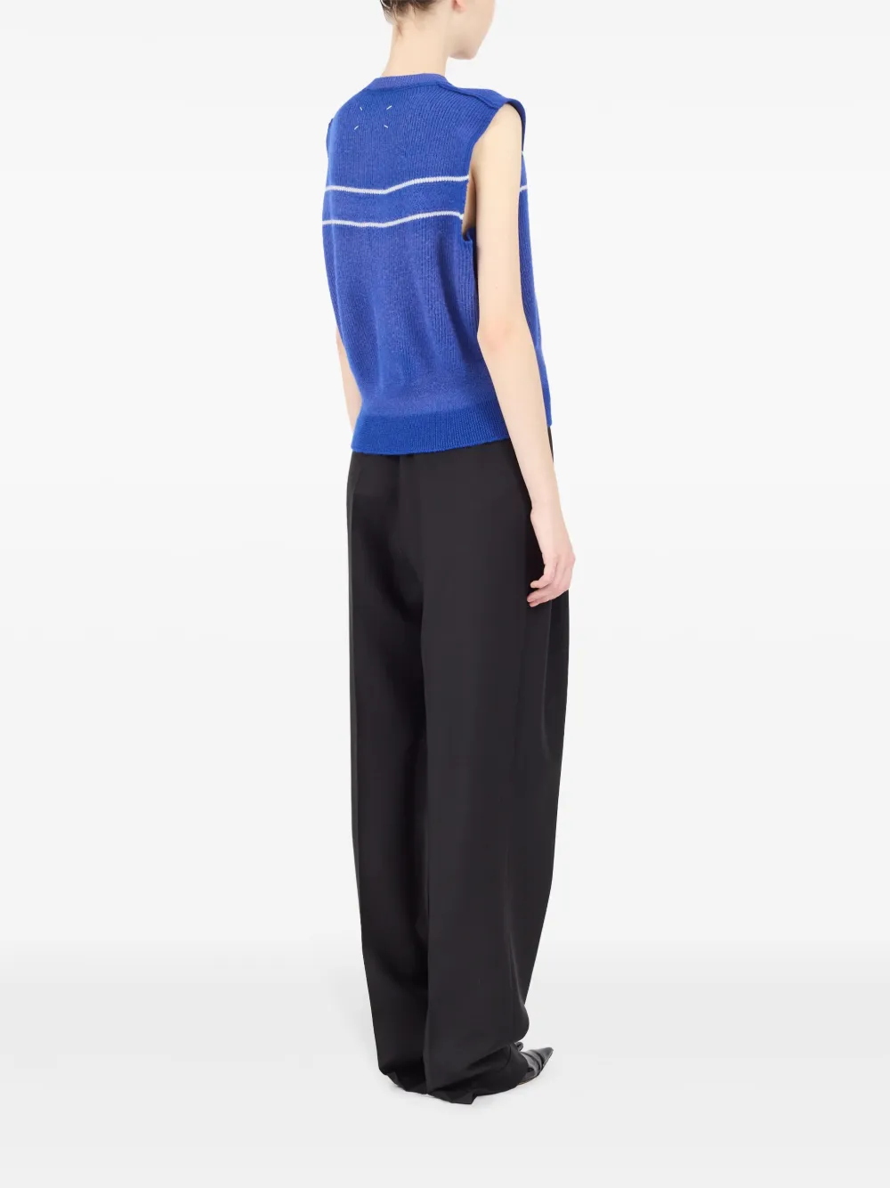 Maison Margiela Gestreepte spencer Blauw