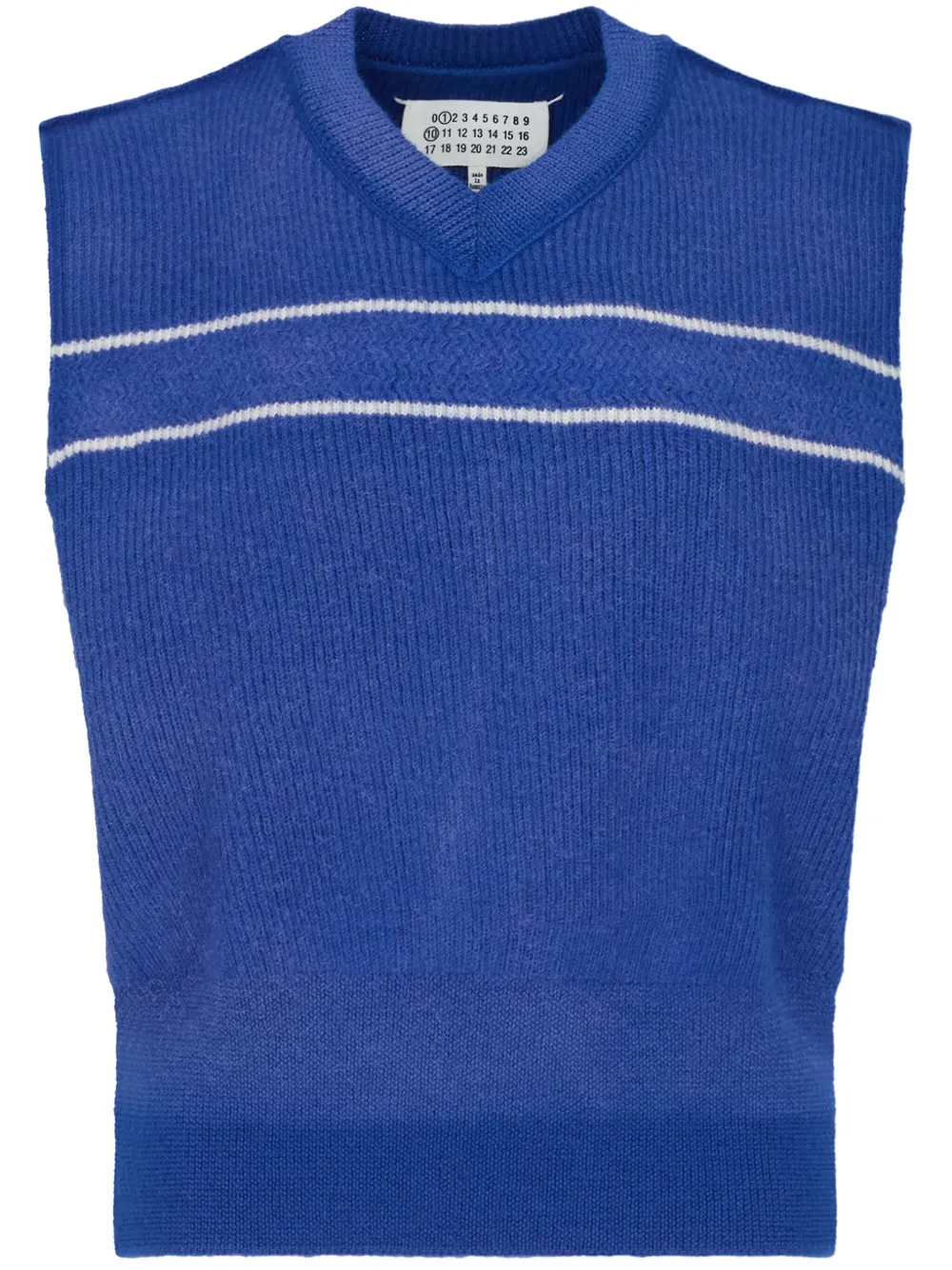 Maison Margiela Gestreepte spencer Blauw