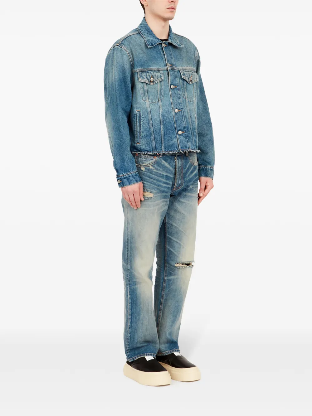 Affordable MM6 Maison Margiela cotton denim jacket Men