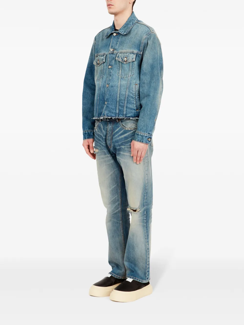 Affordable MM6 Maison Margiela cotton denim jacket Men