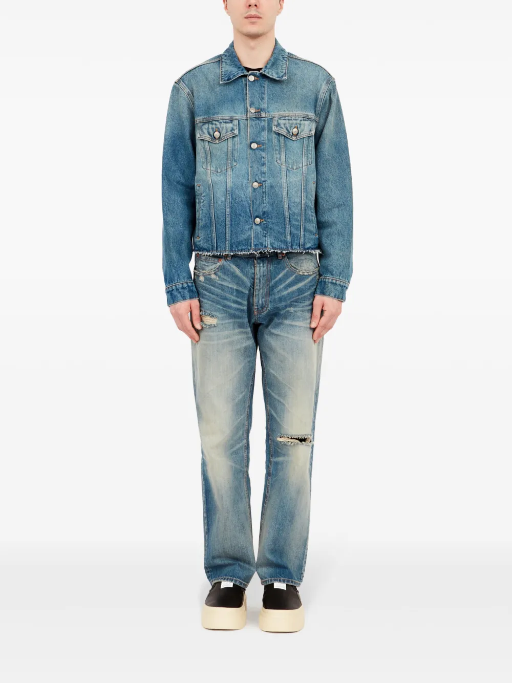 Affordable MM6 Maison Margiela cotton denim jacket Men