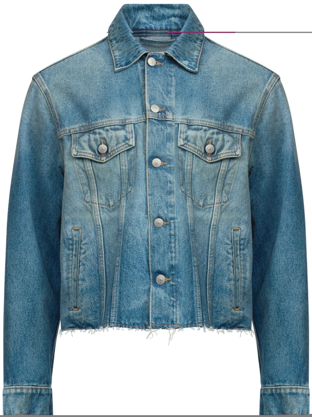 Mm6 Maison Margiela Cotton Denim Jacket In Blue