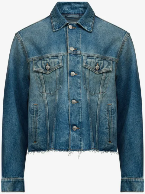 MM6 Maison Margiela veste en jean à coutures contrastantes