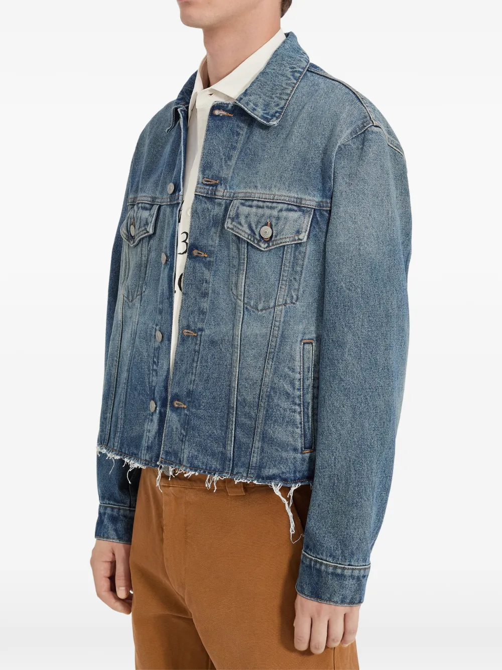 MM6 Maison Margiela Denim jack Blauw
