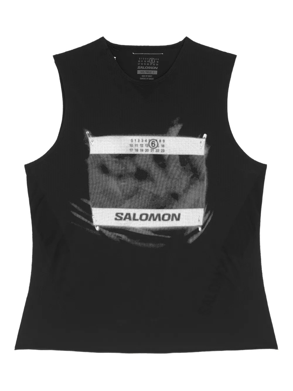 MM6 Maison Margiela X Salomon x Salomon tanktop met logoprint Zwart