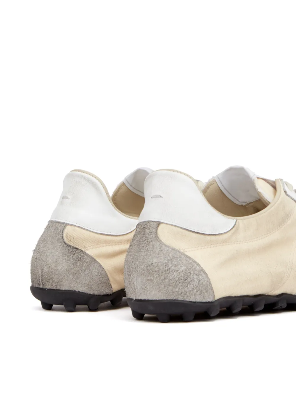 Maison Margiela leather lace-up trainers Neutrals