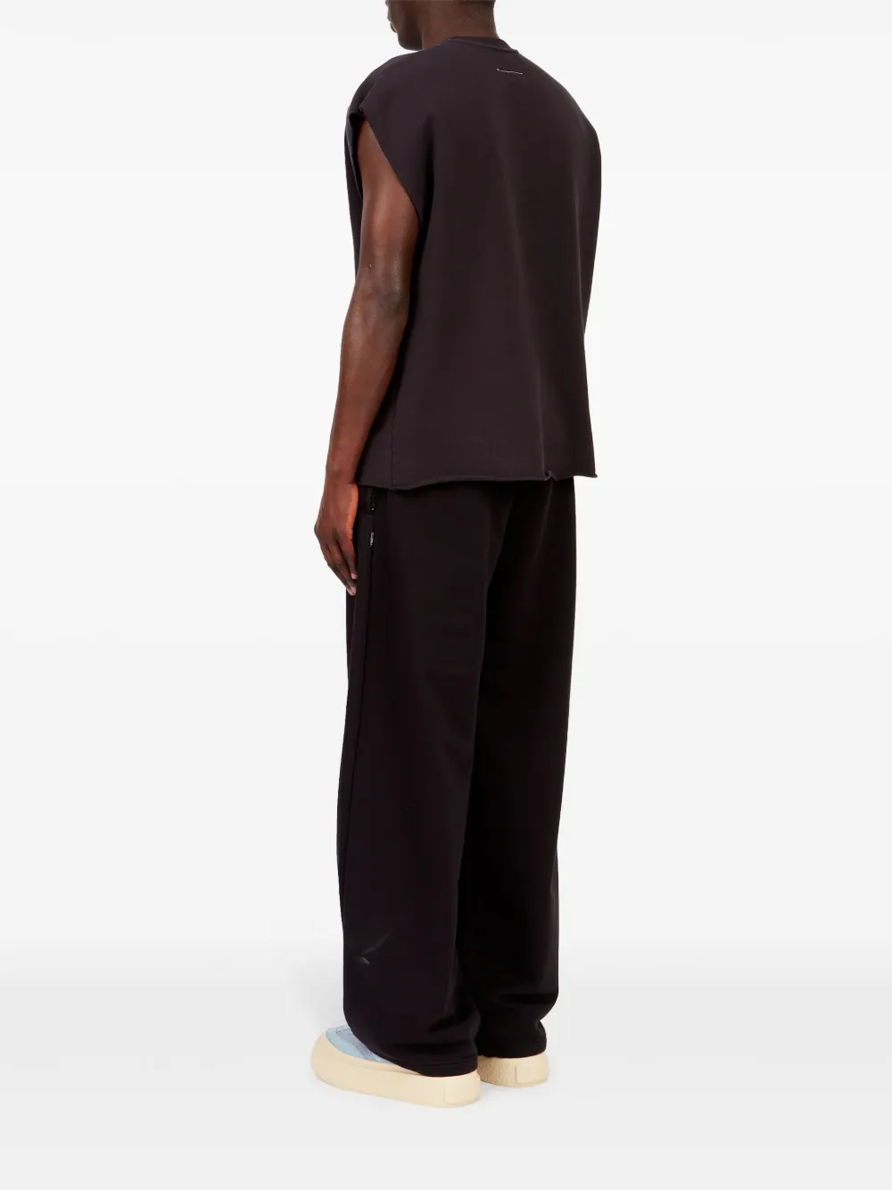 MM6 Maison Margiela Spencer met franje Zwart