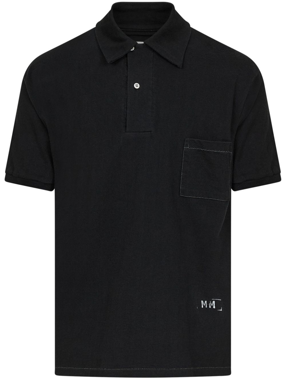 logo-print polo shirt