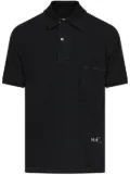 Maison Margiela logo-print polo shirt - Black