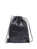 MM6 Maison Margiela drawstring faux-leather backpack - Black