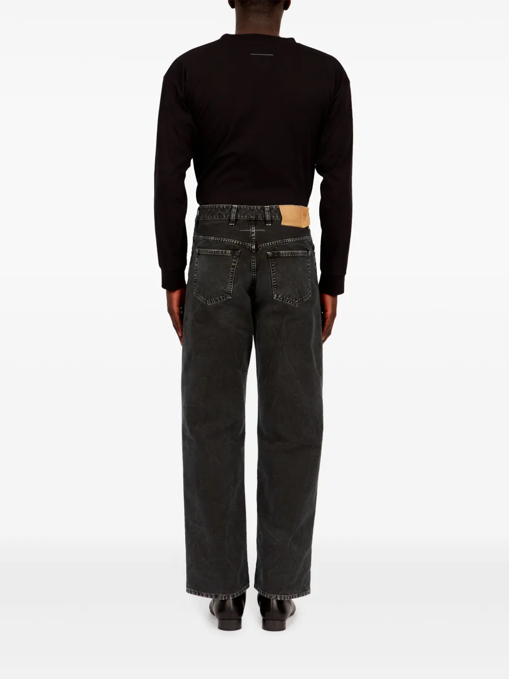 MM6 Maison Margiela Jeans met vijf zakken Zwart