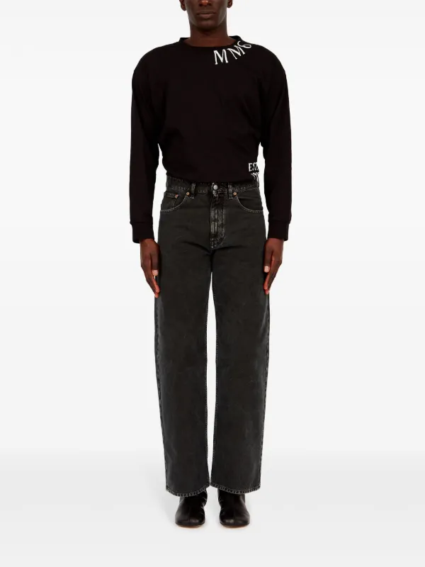 ◆MM6 Maison Margiela◆ キャンバス ファイブポケット ジーンズ MM6 Maison Margiela ファイブポケット ジーンズ | ブラック