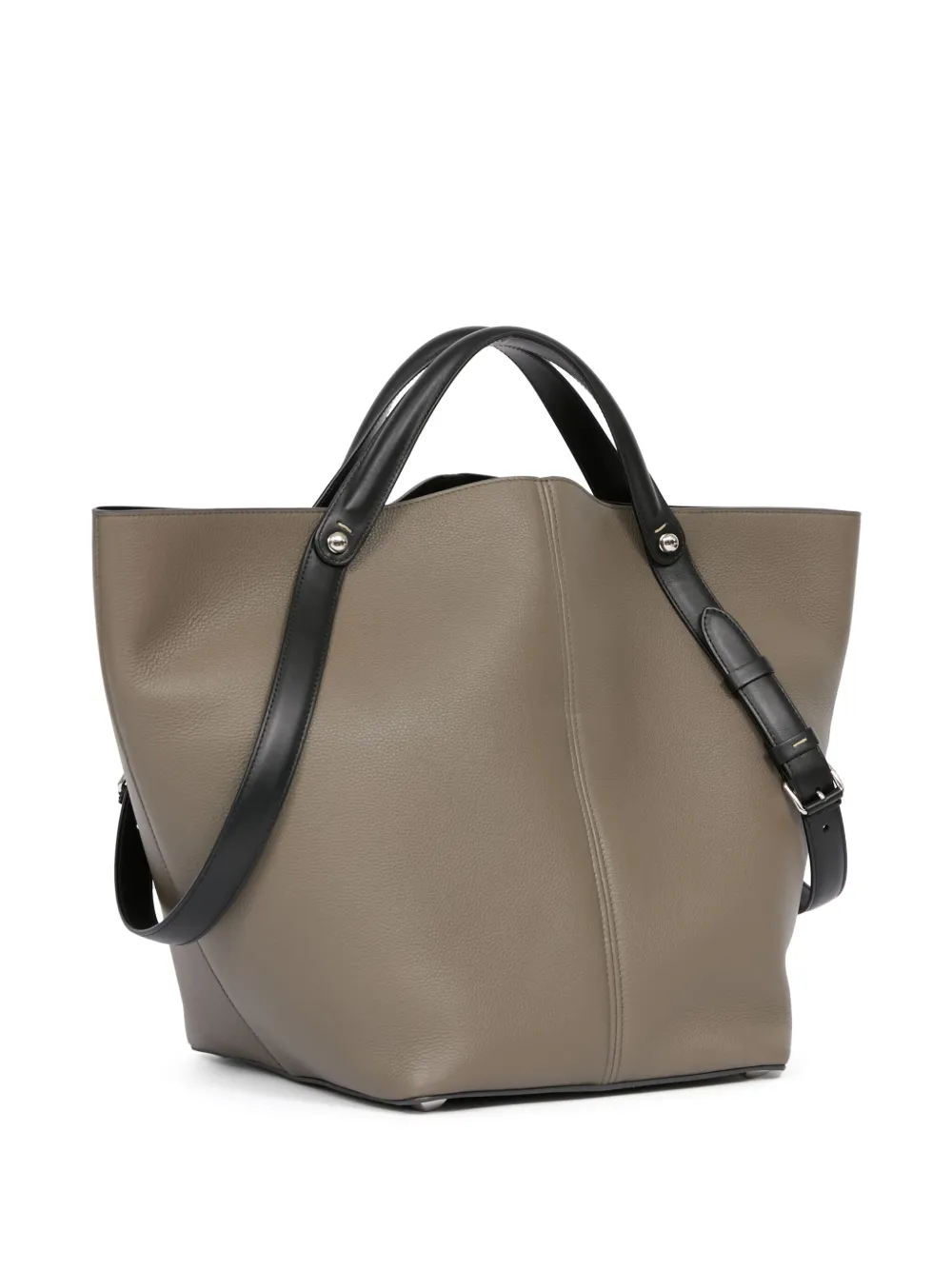 Maison Margiela Large Dress-age Shoulder Bag In Grey