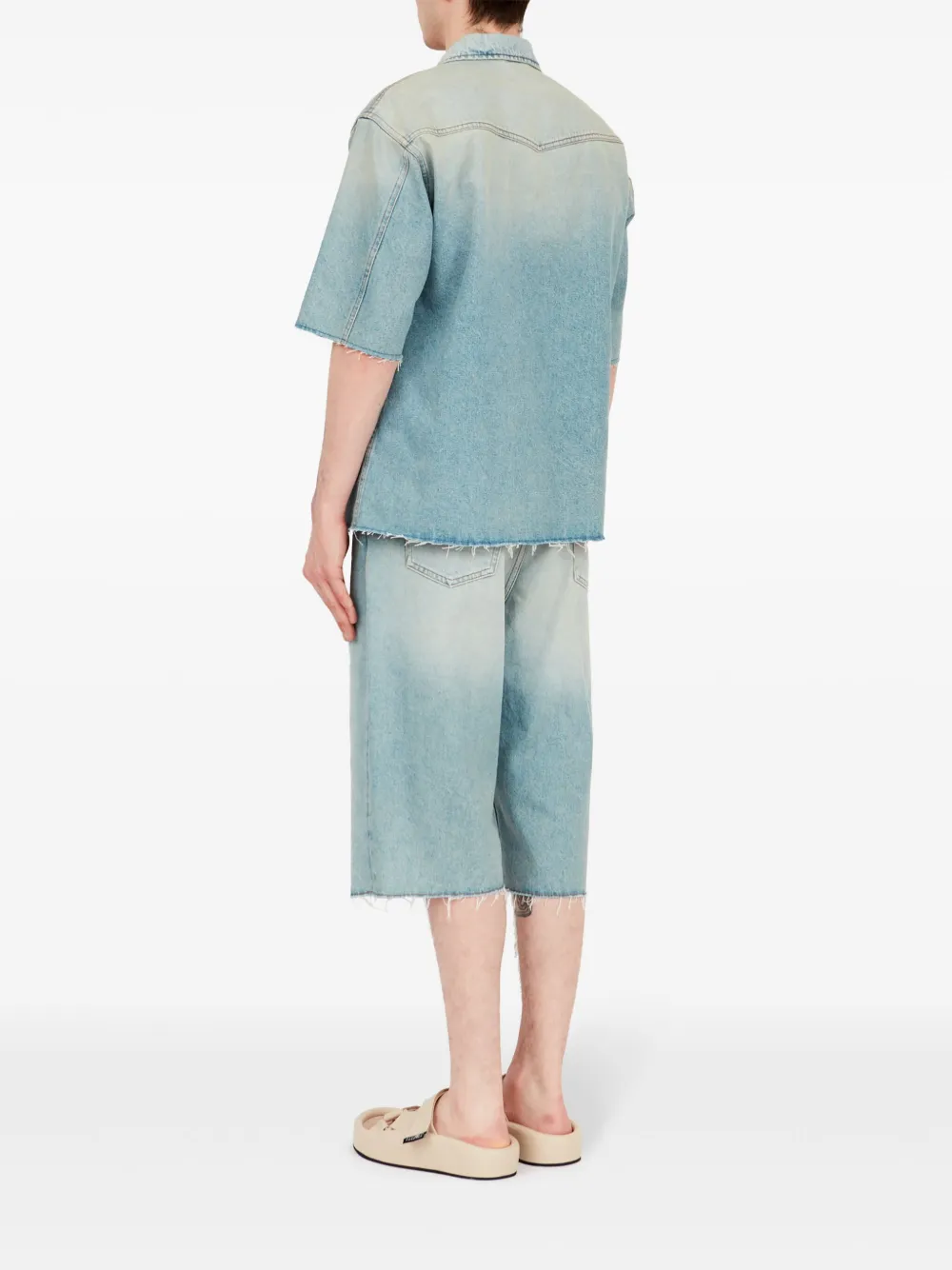 MM6 Maison Margiela デニムシャツ | ブルー | FARFETCH JP